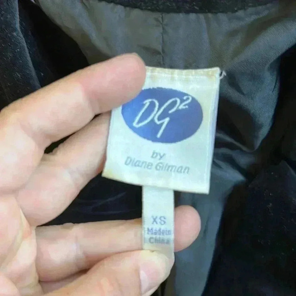 DG2 Diane Gilman Black Velvet Jacket Sz XS EA076 - Picture 7 of 12